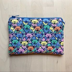 🐻SOLD🐻 Pastel Grateful Dead Zipper Pouch Dancing